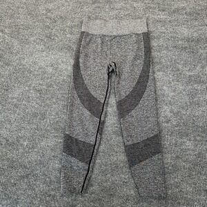 PINK Womens Active Seamless Leggings Large Gray Heathered High Rise Stretch